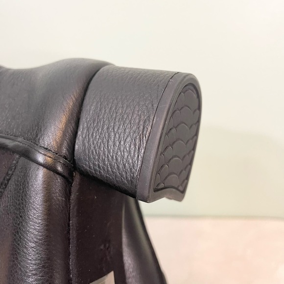 Yosi Samra YS Women's Black Leather Block Heel Penelope Ankle Boots Size 9 NWOT - Picture 7 of 9